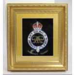 Foil Artwork Grenadier Guards Set in Gilt Frame