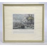 Framed Napoleonic Print Set in Frame