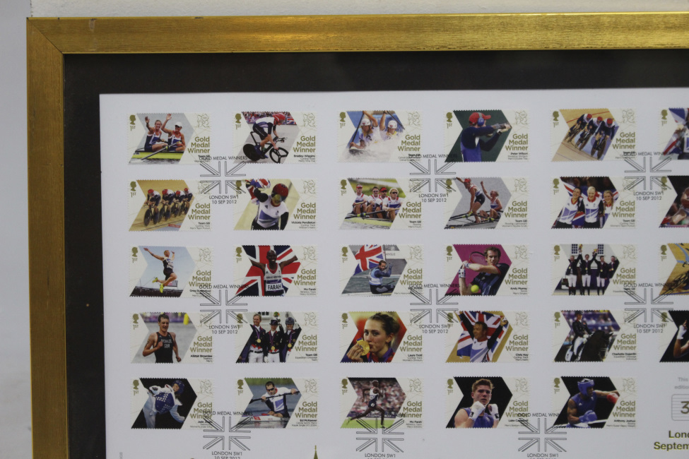 London 2012 Stamps Framed - Image 3 of 5