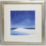 Limited Edition Sandy Beach Print Set in Silvered Frame