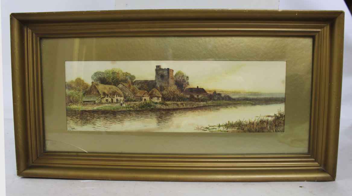 Edwardian English Landscape Print Signed Clifford