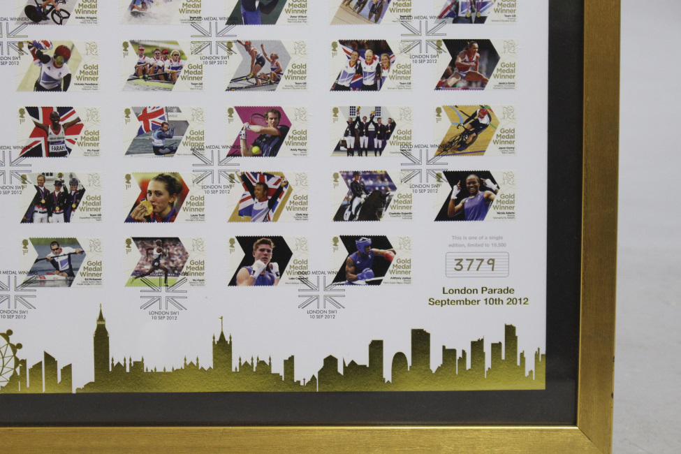 London 2012 Stamps Framed - Image 4 of 5