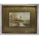 Fine Edwardian English Landscape Watercolour by K E Dalglish