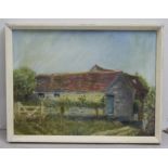 Country Barn Oil on Board