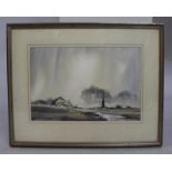 Watercolour Landscape by David Bellamy