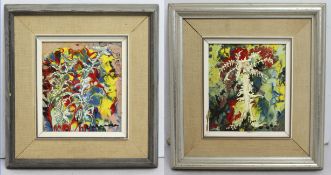 Pair of Abstract 20th c. Danish Paintings