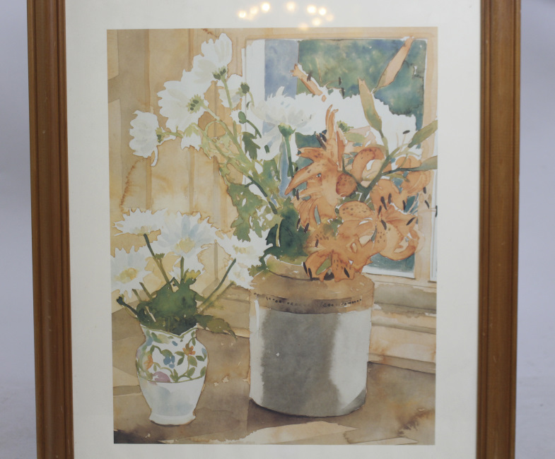 Vase of Flowers Print Framed - Image 2 of 3