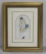 Framed Art Deco Parisian Postcard