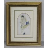 Framed Art Deco Parisian Postcard