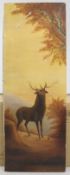 Stag at Sunset Oil on Canvas