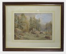 19th c. North American Landscape Watercolour