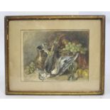 Game Bird Still Life Watercolour Framed