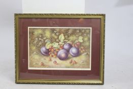 Signed Print H.Ayrton Worcester Fruit Framed