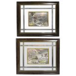 Pair of Large Creazioni Artistiche Relief Silver Artworks Framed