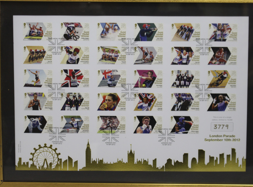 London 2012 Stamps Framed - Image 2 of 5