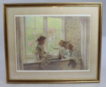 Large Geoffrey Robinson Signed Print Set in Gilt Frame