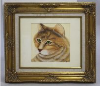 Original Artwork by Pamela Kierney Set in Gilt Frame