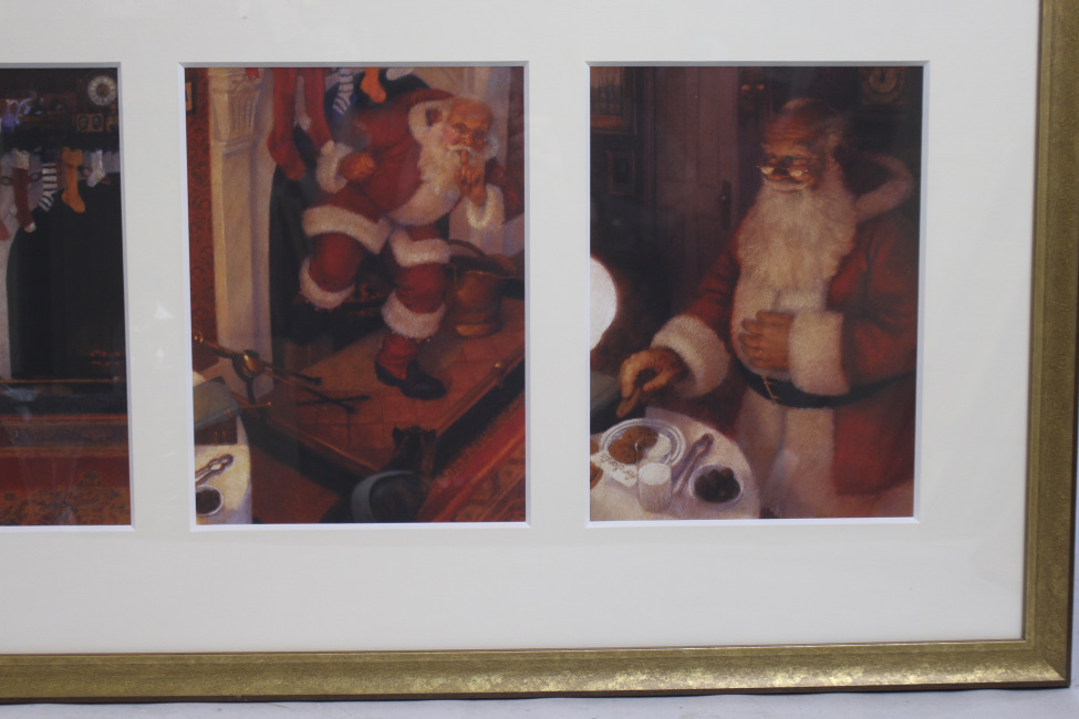 Father Christmas Triptych Print by Christian Birmingham - Image 3 of 5