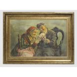 Signed Oil Painting Possibly Armenian Set in Gilt Frame