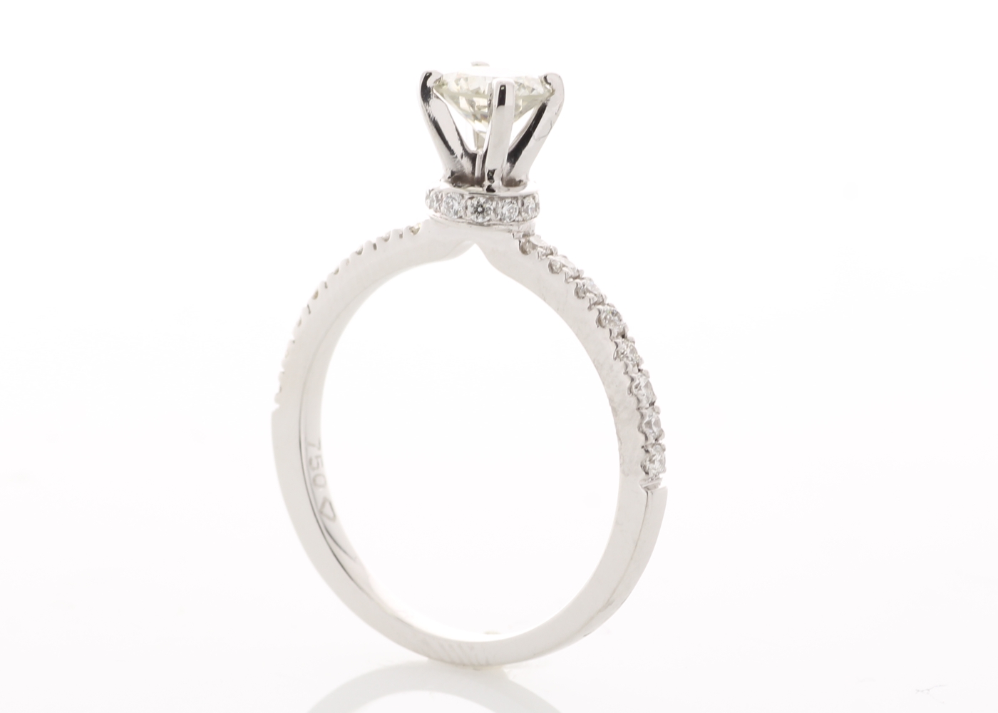 18ct White Gold Diamond Ring 0.73 Carats - Image 5 of 6