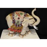 Large Handmade Porcelain Elephant