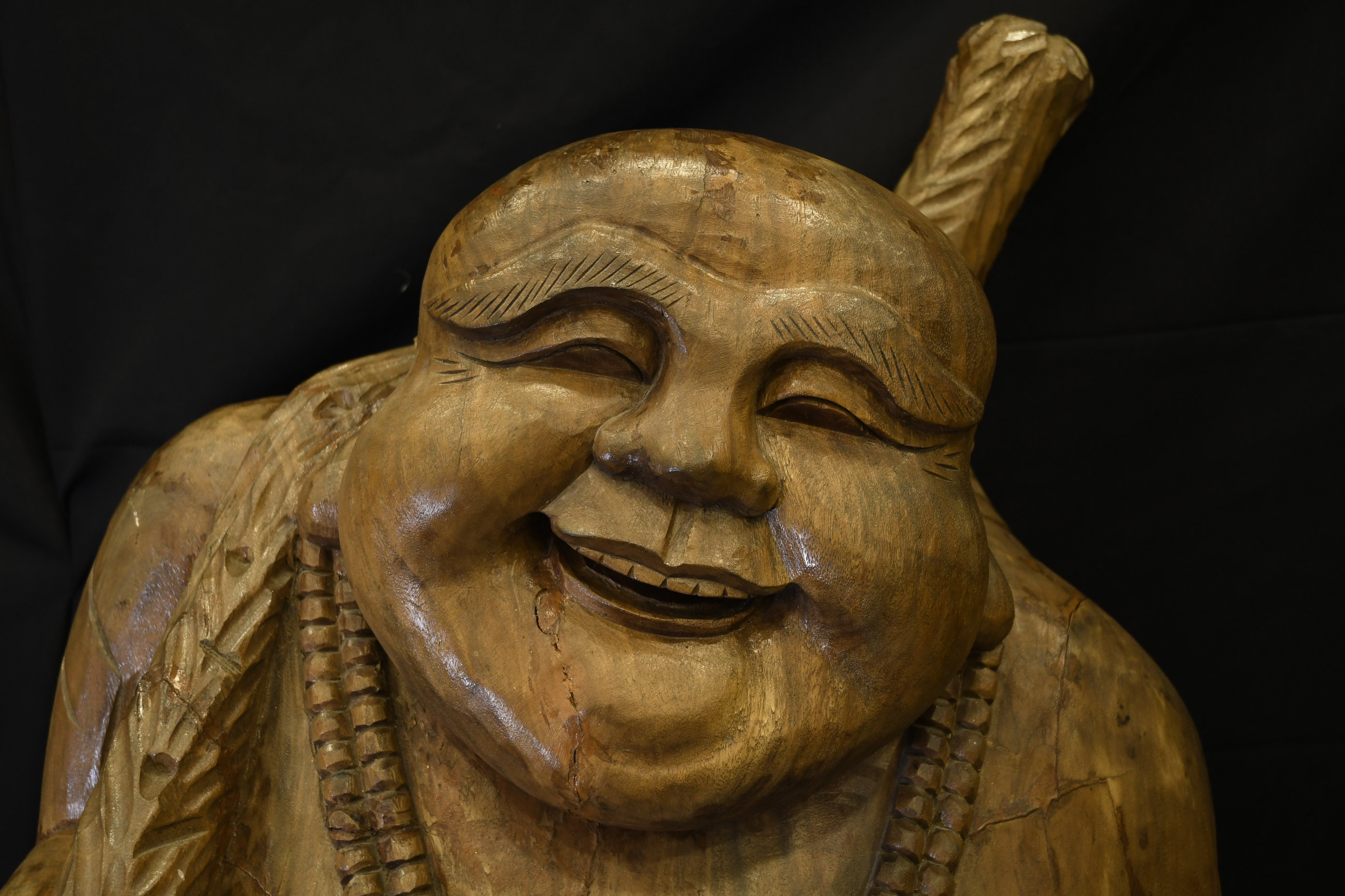 Large Wooden Buddha