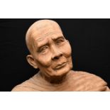 Life Size Teak Hand Carved Monk