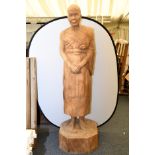 Life Size Teak Hand Carving