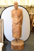 Life Size Teak Hand Carving