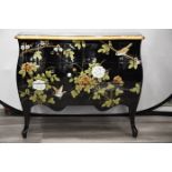 Black and Gold Hand Painted Chest