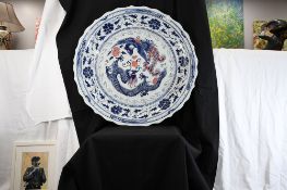 Very Large Porcelain Plate
