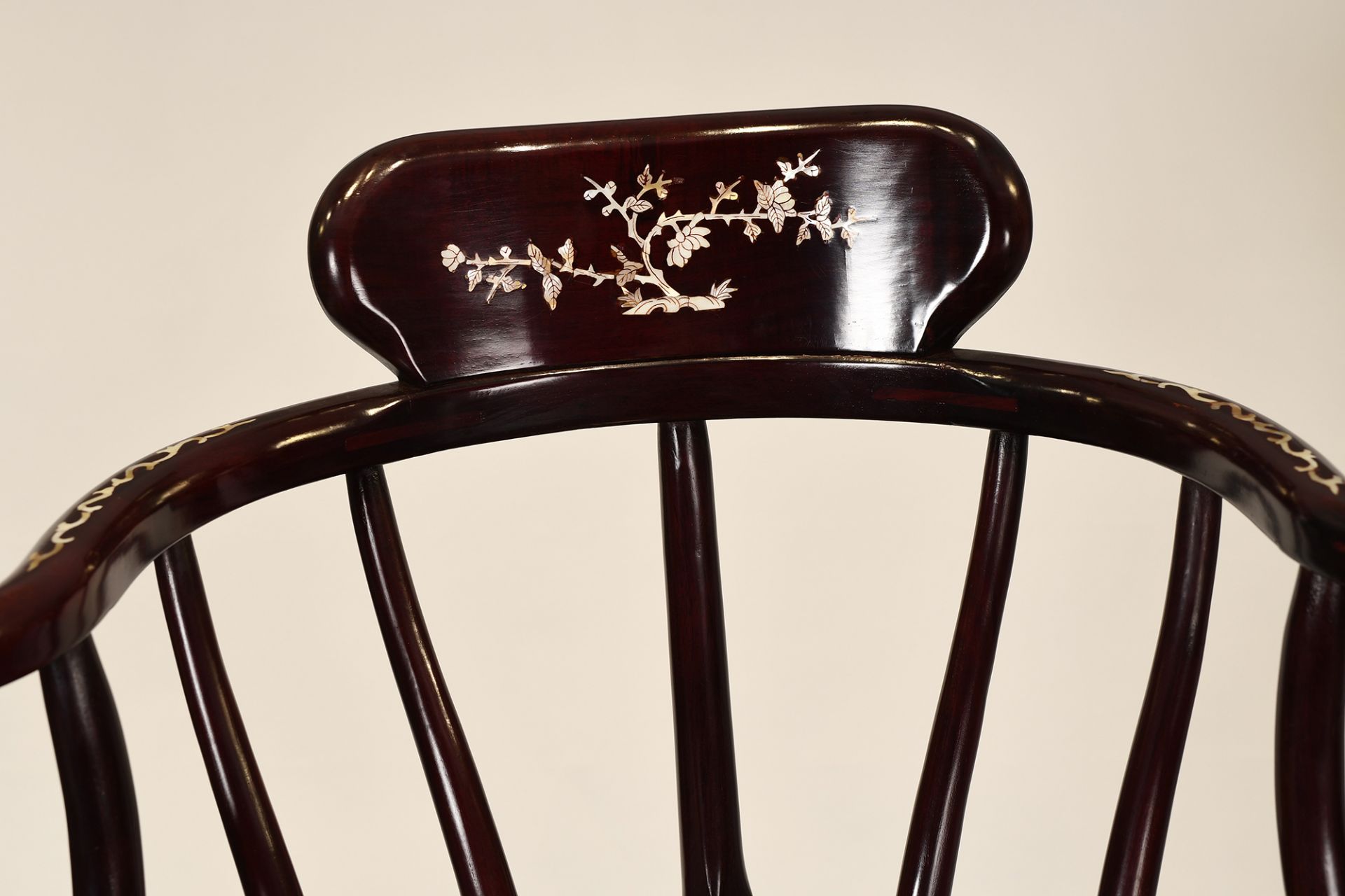 Mother Of Pearl Inlaid Chair - Image 4 of 6