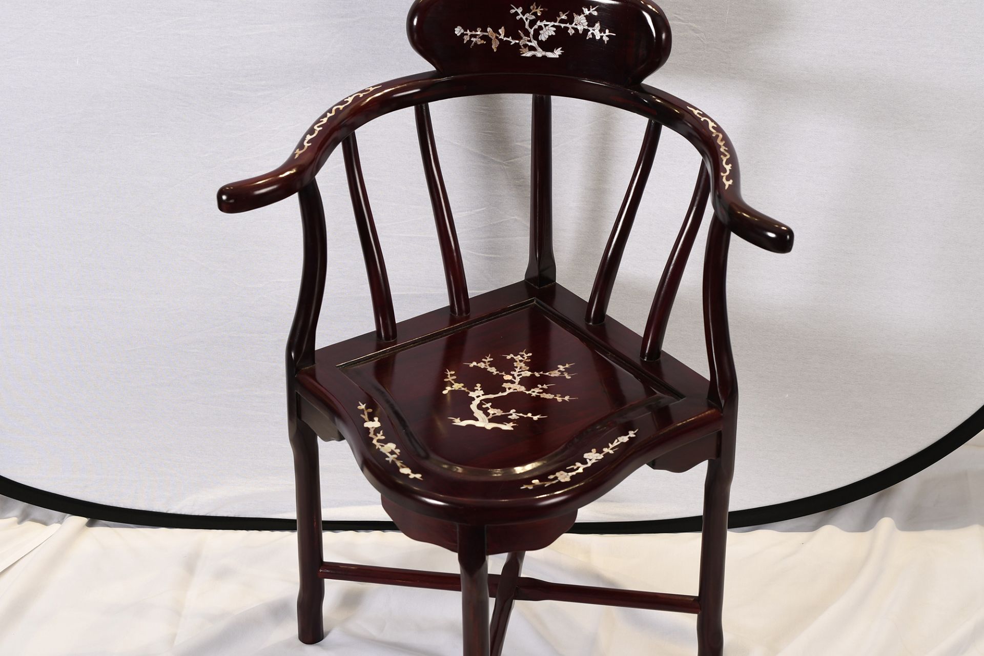 Mother Of Pearl Inlaid Chair - Image 6 of 6