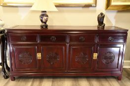 Solid Rosewood Carved 6Ft Sideboard