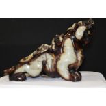 Extremely Heavy Jade Stone Dragon Dog Carving