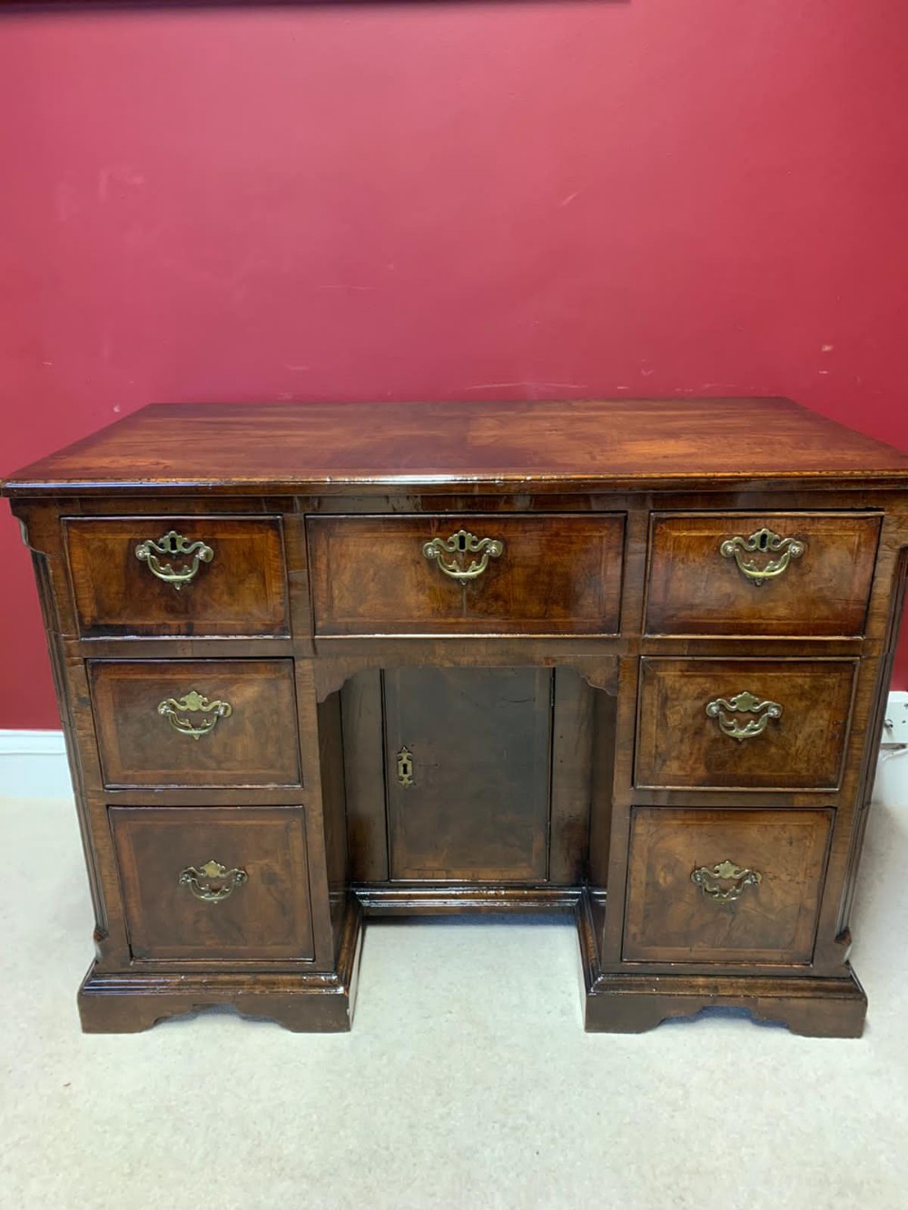 Kneehole desk, circa 1720 - Image 2 of 9