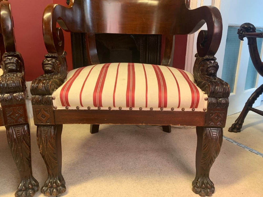 Pair of Mahogany Chairs, 19th-Century - Image 3 of 4