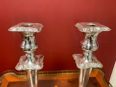 Silver Candlesticks, Sheffield 1965 Edward Viner