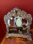 Victorian Pressed Silver Mirror