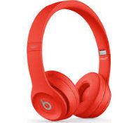 BEATS Solo 3 Wireless Bluetooth Headphones - Red