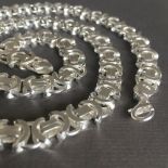NEW Men Flat King Byzantine Chain Necklace 925 Sterling Silver 125 GR 28 inch - 70 cm, 11mm