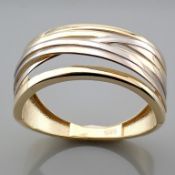 14K Yellow Gold Ring - Italian Design.