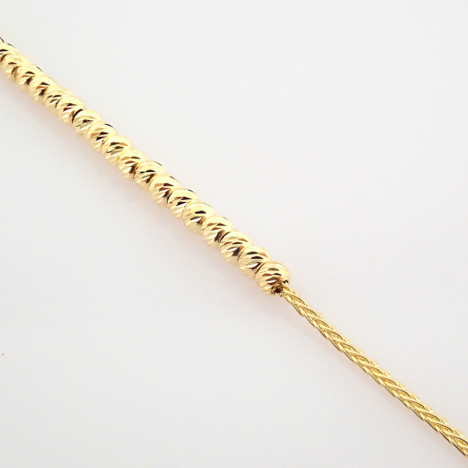 20 cm (7.9 in) Italian Beat Dorica Bracelet. In 14K Yellow Gold - Image 3 of 10