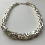 10mm Mens Byzantine King Box Chunky Chain Necklace 925 Sterling Silver 350 GR 24 inch - 65cm