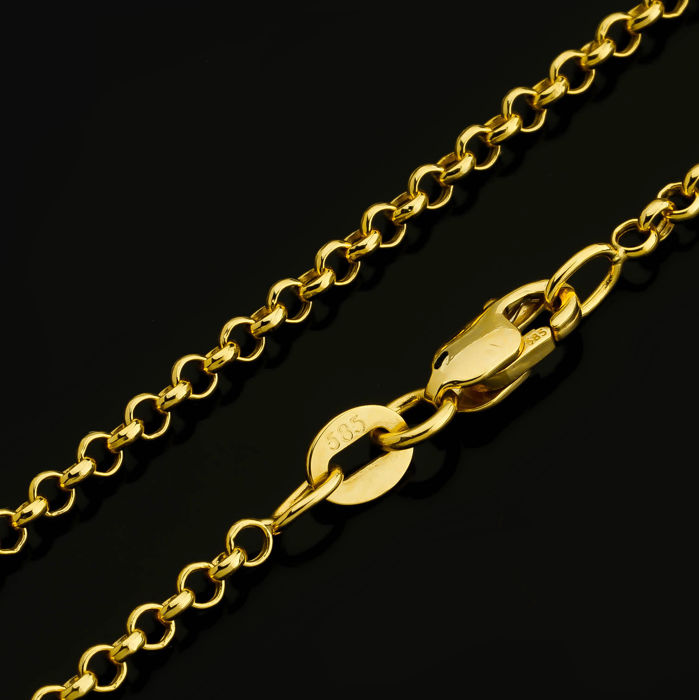 50 cm (19.7 in) Rolo Chain Necklace. In 14K Yellow Gold - Image 2 of 7