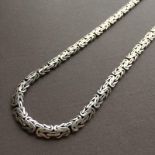 65 Cm / 26 In Mens Bali King Byzantine Chain Necklace 925 Sterling Silver