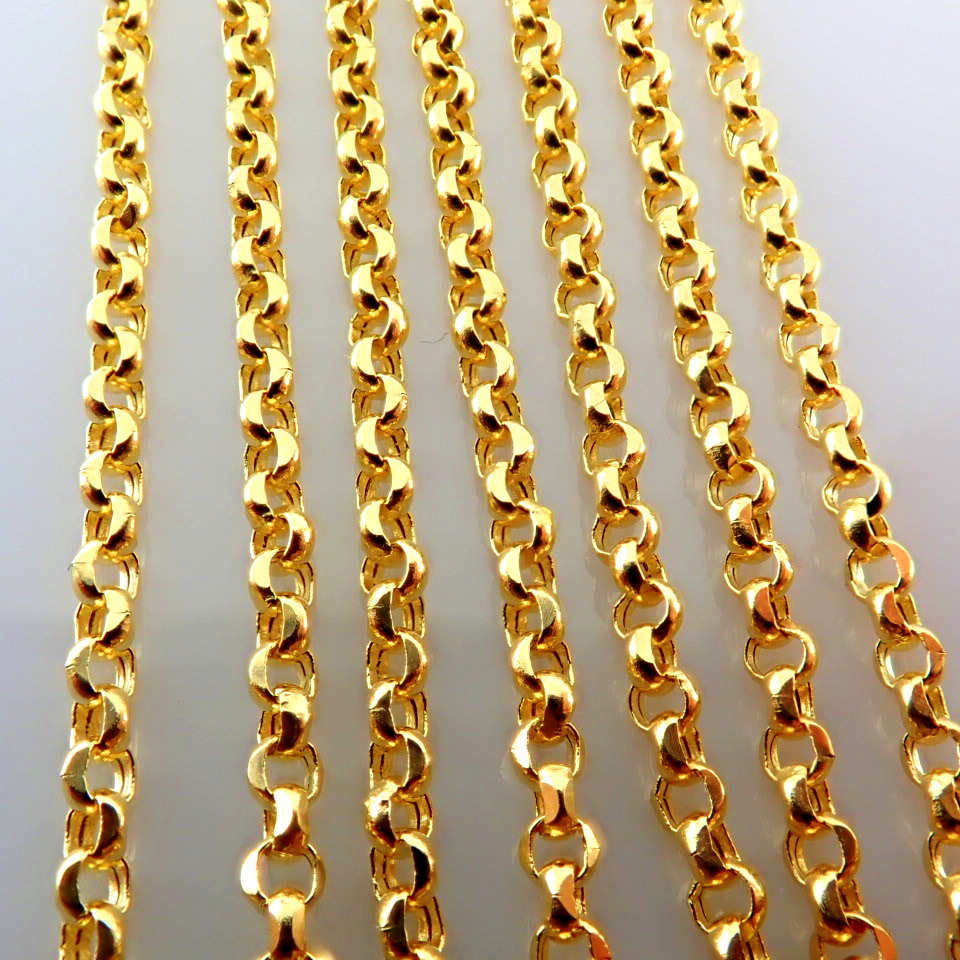50 cm (19.7 in) Necklace. In 14K Yellow Gold - Image 3 of 10