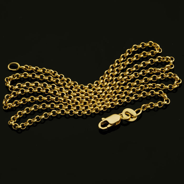 50 cm (19.7 in) Rolo Chain Necklace. In 14K Yellow Gold - Image 3 of 7