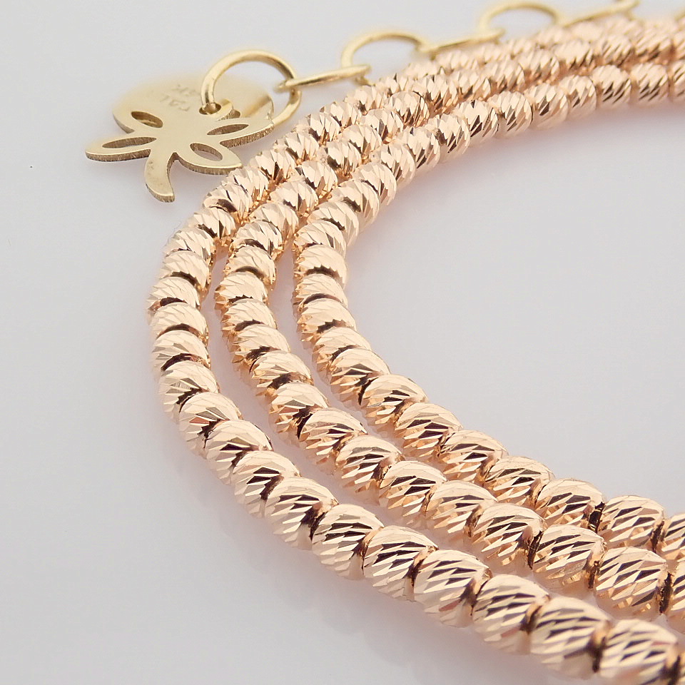 46 cm (18.1 in) Italian Beat Dorica Necklace. In 14K Rose/Pink Gold - Image 8 of 8