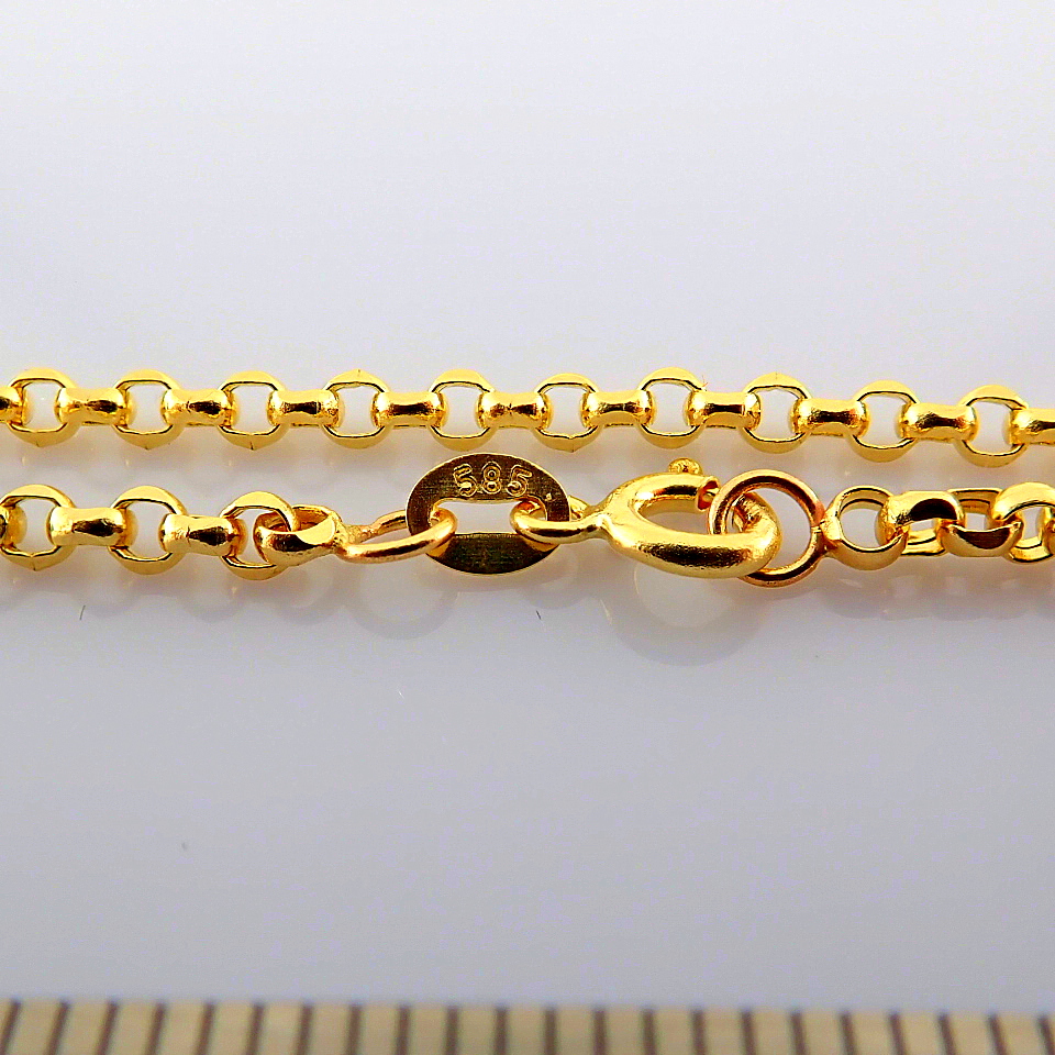 50 cm (19.7 in) Necklace. In 14K Yellow Gold - Image 5 of 10